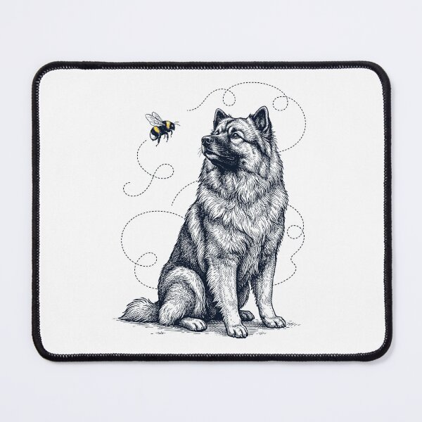 Item preview, Keeshond Bumble Bee Honeybee Dog Lover designed and sold by Kimberley King Art King Art.