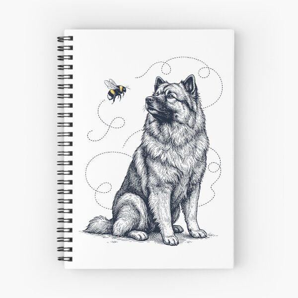 Item preview, Keeshond Bumble Bee Honeybee Dog Lover designed and sold by Kimberley King Art  King Art.