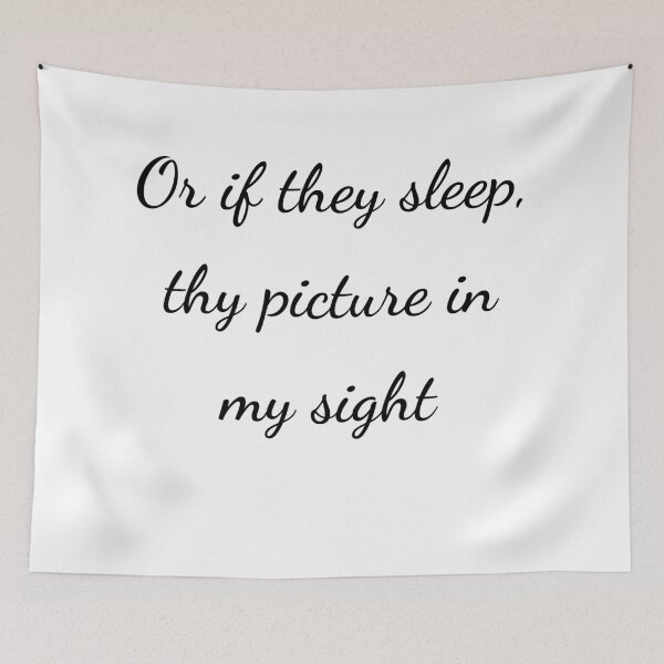 Item preview, "Or if they sleep, thy picture in my sight" - handwriting black designed and sold by ariksworld.