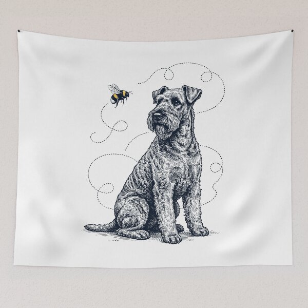 Item preview, Kerry Blue Terrier Bumble Bee Honeybee Dog Lover designed and sold by Kimberley King Art  King Art.