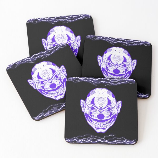 Item preview, Clown Horror Thunder Streetwear Design violet blue emotional metal designed and sold by NK Design Lab.