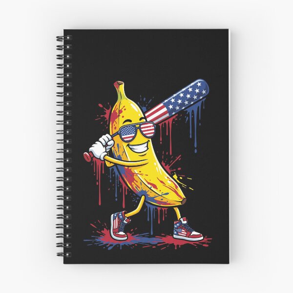 Item preview, American Flag Banana Baseball Batter Patriotic designed and sold by SofenArt.