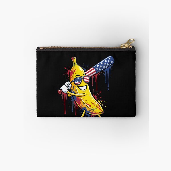 Item preview, American Flag Banana Baseball Batter Patriotic designed and sold by SofenArt.