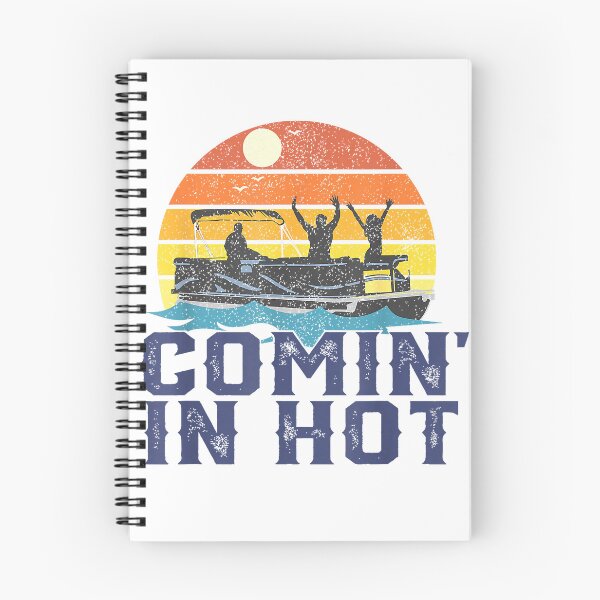 Item preview, Comin in Hot Pontoon Boat Funny Boating Lake Gift for Dad T-Shirt Small designed and sold by KTY-NUSS.