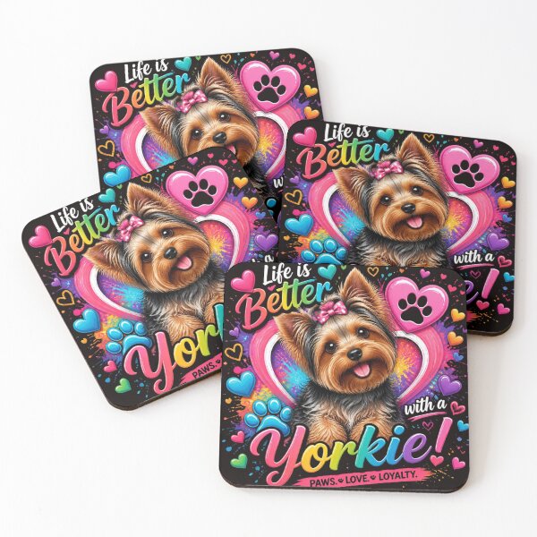 Item preview, Life Is Better With A Yorkie Cute Yorkshire Terrier Heart designed and sold by AgnesB77.
