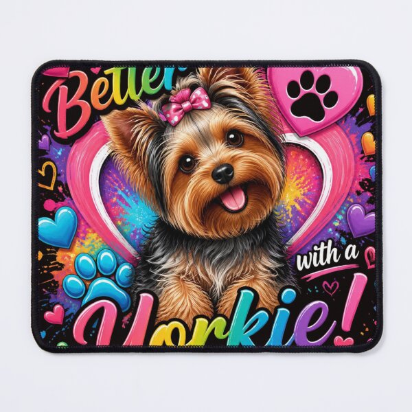 Item preview, Life Is Better With A Yorkie Cute Yorkshire Terrier Heart designed and sold by AgnesB77.