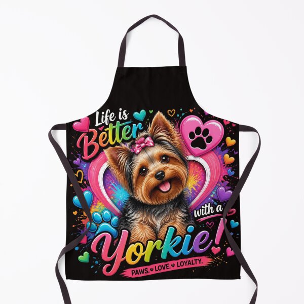 Item preview, Life Is Better With A Yorkie Cute Yorkshire Terrier Heart designed and sold by AgnesB77.
