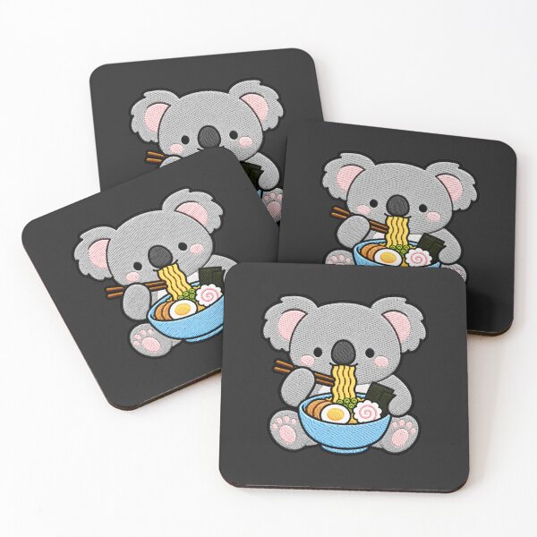 Item preview, Koala Ramen Embroidery Patch | Cute Kawaii Koala Noodle Lover designed and sold by ColorSplash123.