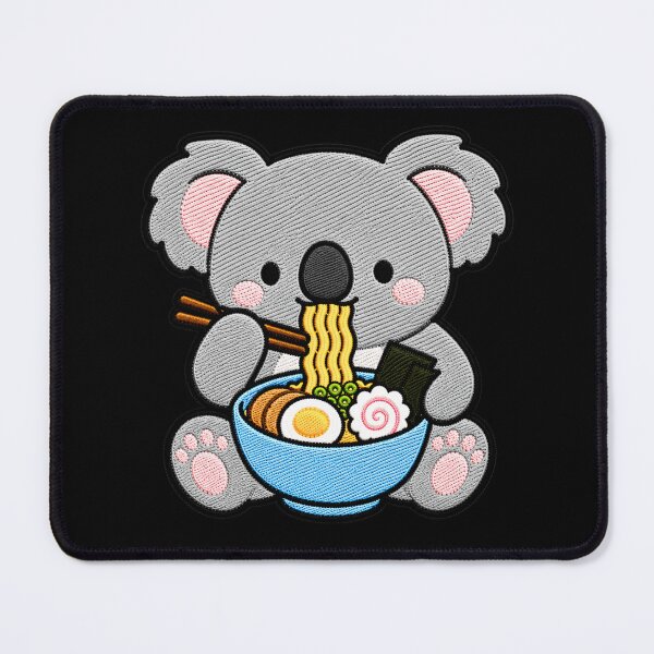 Item preview, Koala Ramen Embroidery Patch | Cute Kawaii Koala Noodle Lover designed and sold by ColorSplash123.
