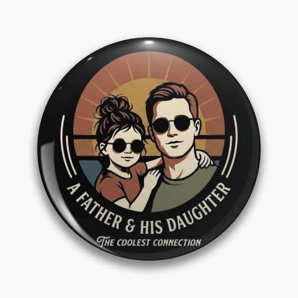 Item preview, Padre e hija: la conexión más genial al atardecer retro designed and sold by SK PrintOmand.