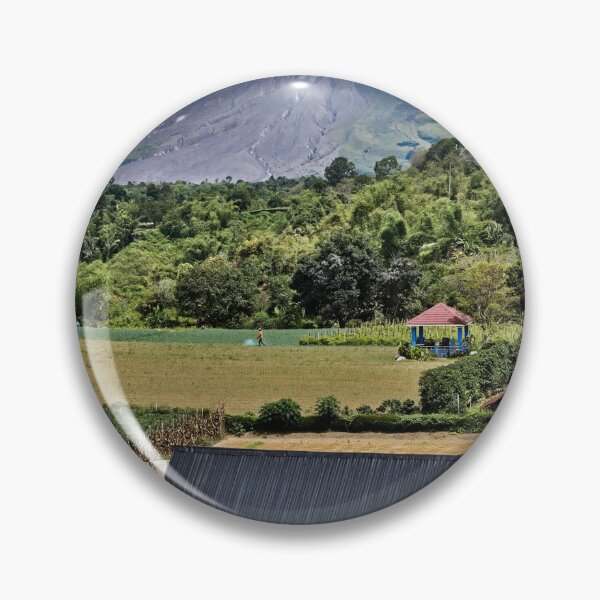 Item preview, Wooden houses beneath the active volcano designed and sold by franck380.