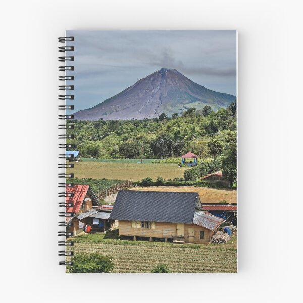 Item preview, Wooden houses beneath the active volcano designed and sold by franck380.