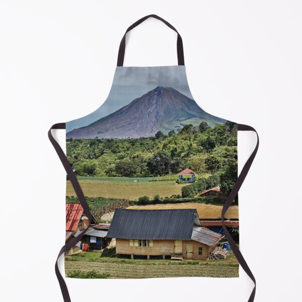 Item preview, Wooden houses beneath the active volcano designed and sold by franck380.