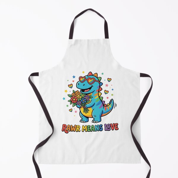 Item preview, Rainbow Dinosaur With Flowers And Rawr Means Love Cute designed and sold by longngusuc.