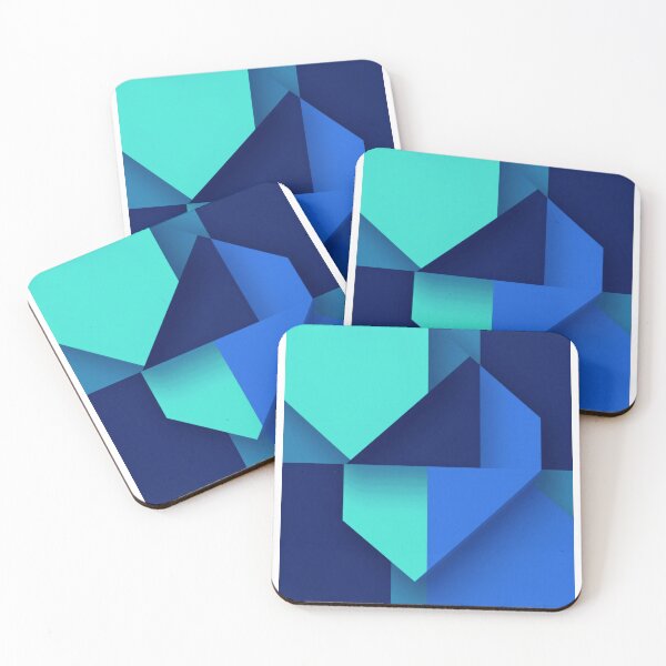 Item preview, Azure Geometric Cascade designed and sold by RandomWalker.