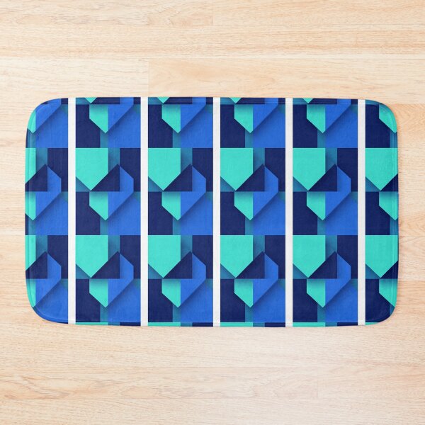 Item preview, Azure Geometric Cascade designed and sold by RandomWalker.