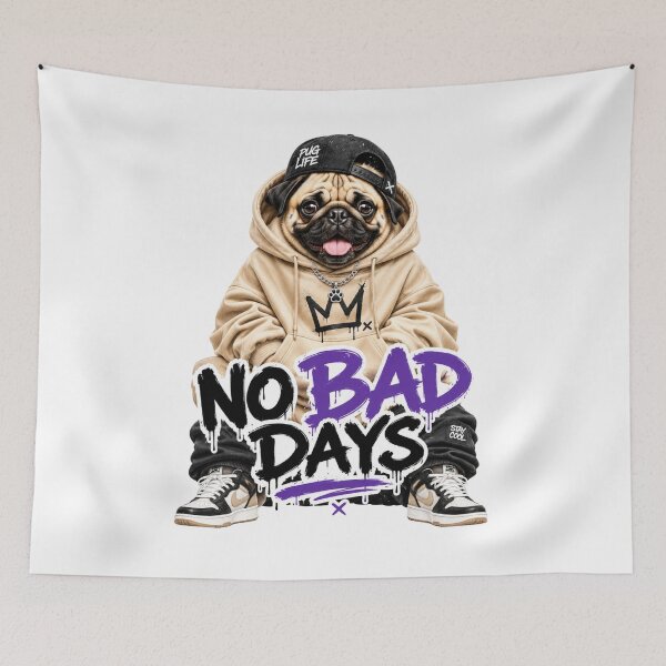 Item preview, No Bad Days Pung Streetwear Sticker  designed and sold by PawFusionArt.