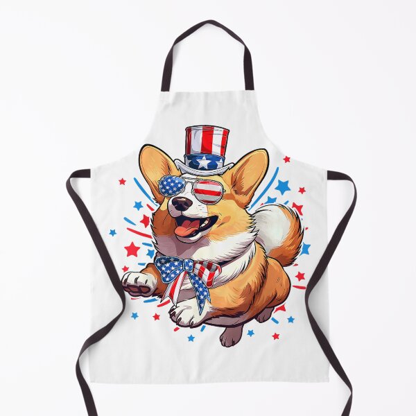 Item preview, Corgi Dog 4th of July American USA Flag Patriotic Funny T-Shirt designed and sold by KTY-NUSS.