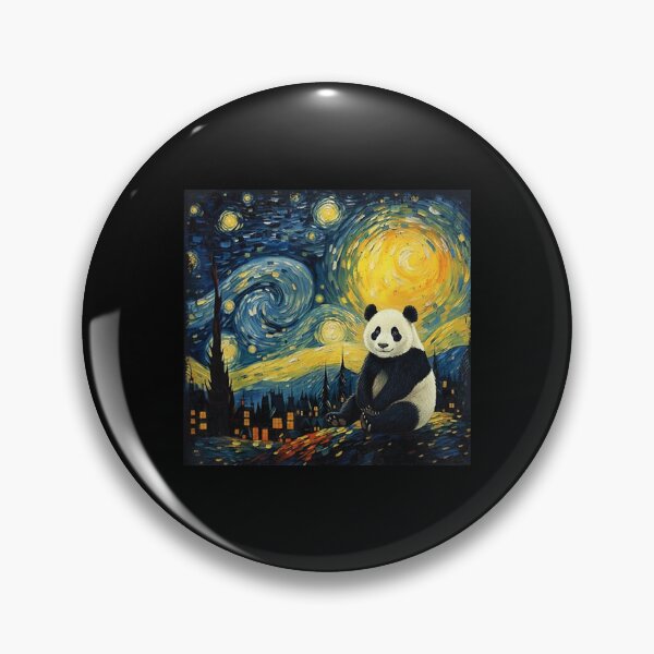 Item preview, Panda Starry Night Van Gogh Art Lover Men Women designed and sold by Littermin.