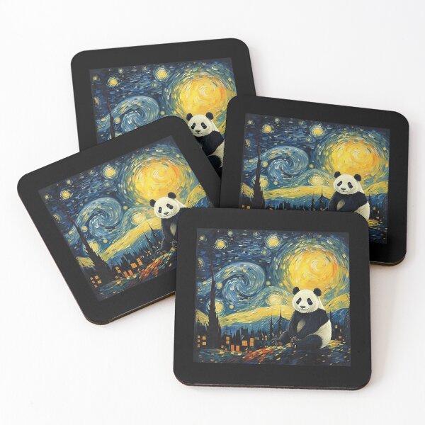 Item preview, Panda Starry Night Van Gogh Art Lover Men Women designed and sold by Littermin.