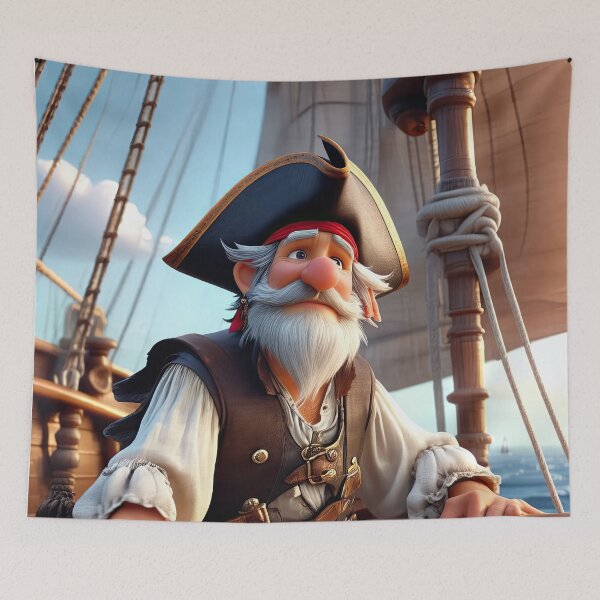 Item preview, Old Fart as a pirate designed and sold by Colin Bentham.
