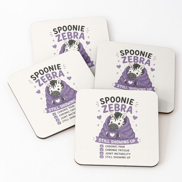 Item preview, Spoonie Zebra Still Showing Up - Cute EDS Chronic Illness Awareness Design designed and sold by BlackSector77.