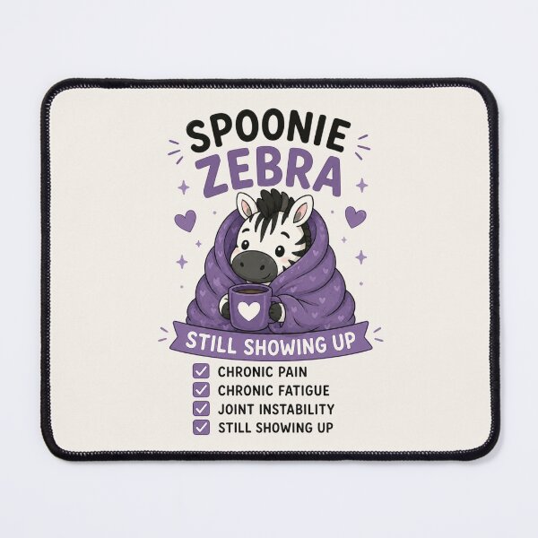 Item preview, Spoonie Zebra Still Showing Up - Cute EDS Chronic Illness Awareness Design designed and sold by BlackSector77.