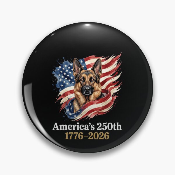 Item preview, America's 250th 1776-2026 German Shepherd American Patriot designed and sold by SofenArt.