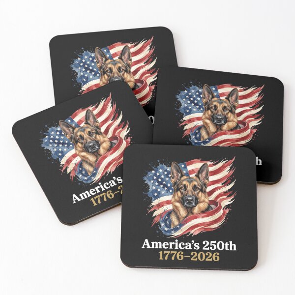 Item preview, America's 250th 1776-2026 German Shepherd American Patriot designed and sold by SofenArt.