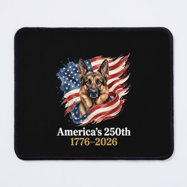 Item preview, America's 250th 1776-2026 German Shepherd American Patriot designed and sold by SofenArt.