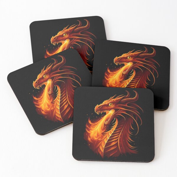 Item preview, 2036 Year of the Fiery Dragon , Fire Dragon,Happy New Year! fire on black background designed and sold by orthodox-icon.