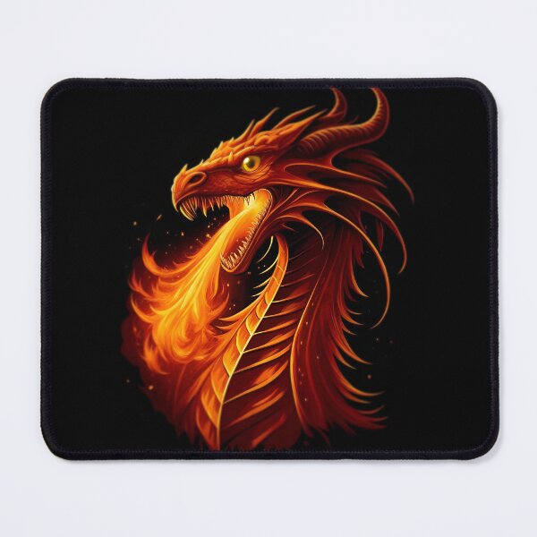Item preview, 2036 Year of the Fiery Dragon , Fire Dragon,Happy New Year! fire on black background designed and sold by orthodox-icon.