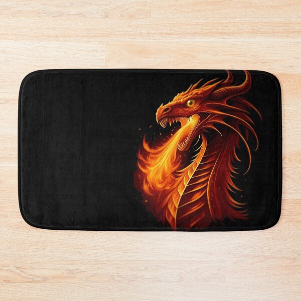 Item preview, 2036 Year of the Fiery Dragon , Fire Dragon,Happy New Year! fire on black background designed and sold by orthodox-icon.
