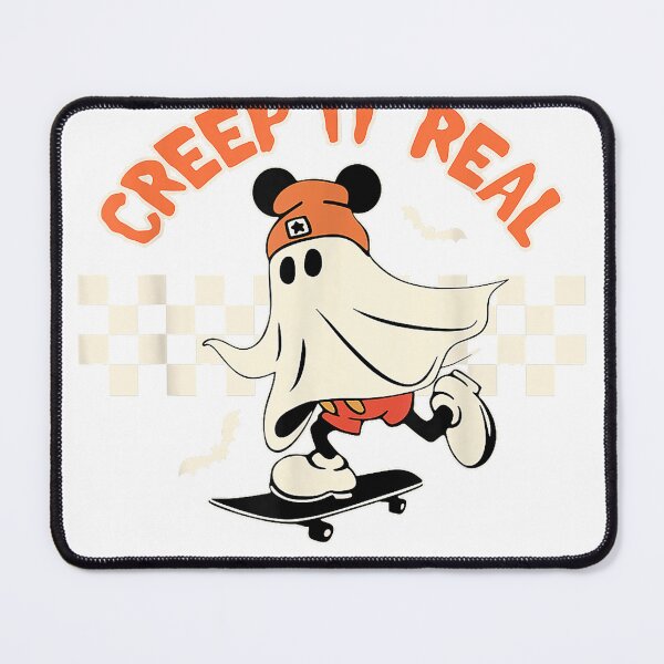 Item preview, Creep it Real Spooky Ghost Mouse Men Women Halloween T-Shirt designed and sold by gidget-gadget.