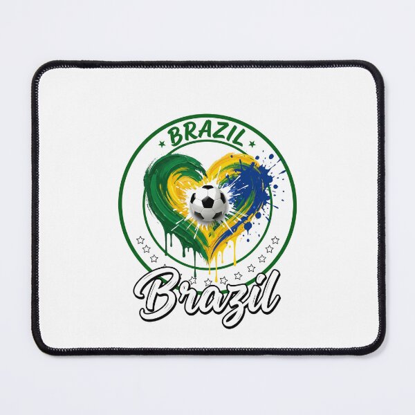 Item preview, Brazil Brazil Football Soccer Fan Brazilian Patriot Heart designed and sold by SofenArt.