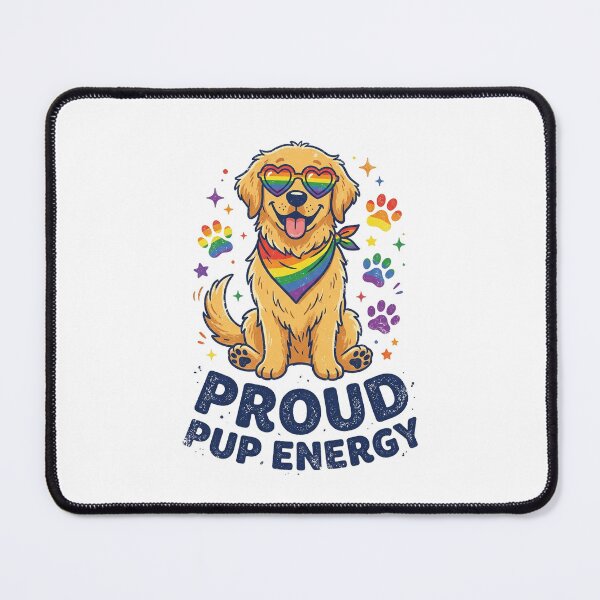 Item preview, Pride Dog Golden Retriever With Rainbow Heart Sunglasses designed and sold by longngusuc.