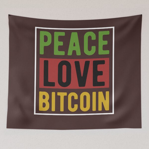 Item preview, Peace love bitcoin designed and sold by Tiny-Love ⭐⭐⭐⭐⭐.