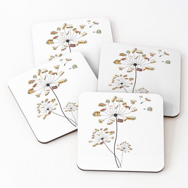 Item preview, Cute Dandelion Books Flower Fly Reading Fan Club T-Shirt designed and sold by RKdrawings.