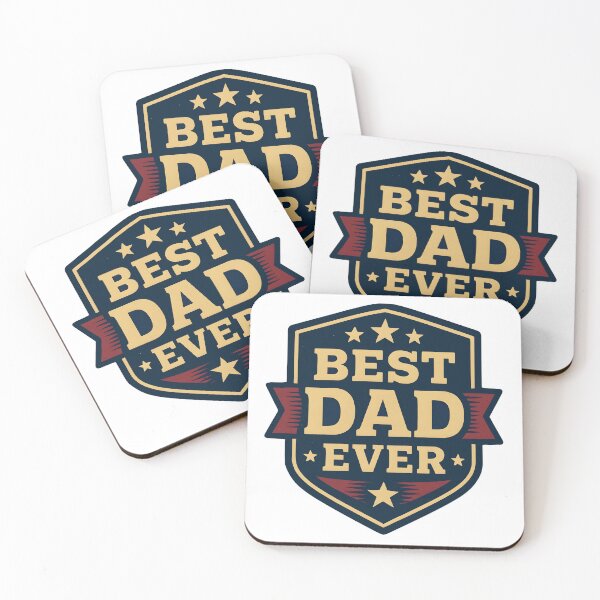 Item preview, Best Dad Ever Vintage Shield Emblem Design designed and sold by Nuvoro Gifts.
