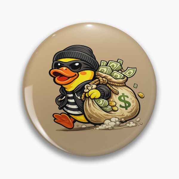 Item preview, Robber Duck Money Bag Mascot designed and sold by BROHLine Studio.