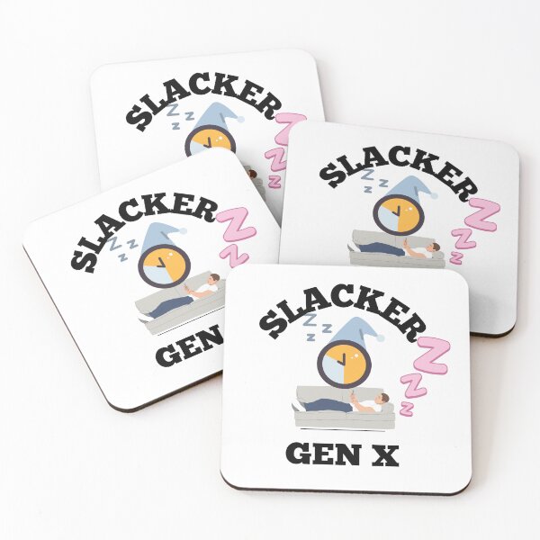 Aperçu de l'œuvre T-shirt Gen X Slacker créée et vendue par Teechuckle.