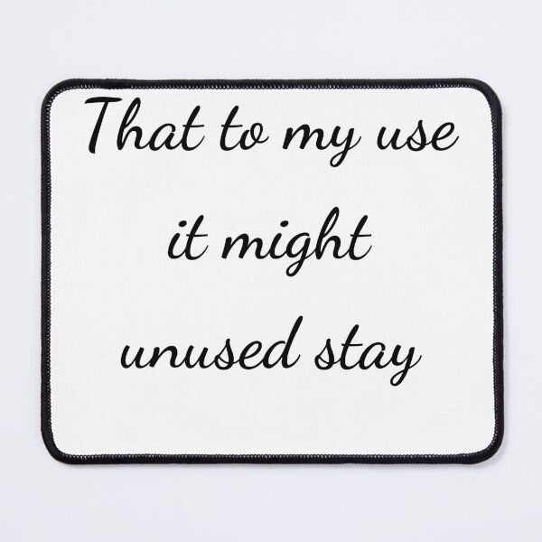 Item preview, "That to my use it might unused stay" - handwriting black designed and sold by ariksworld.