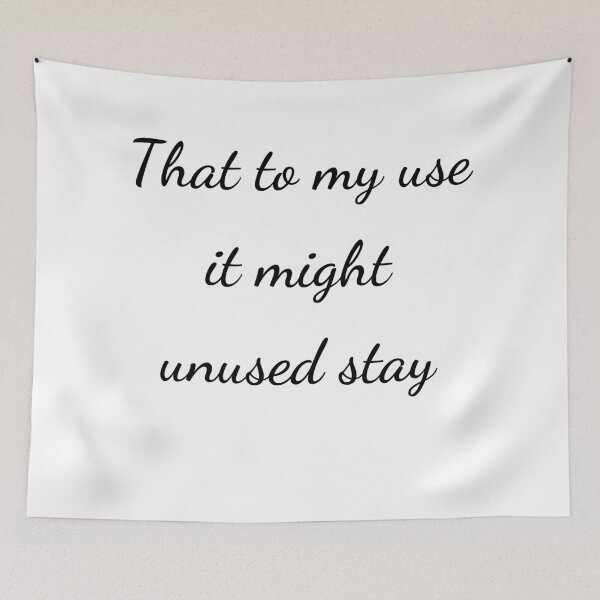 Item preview, "That to my use it might unused stay" - handwriting black designed and sold by ariksworld.