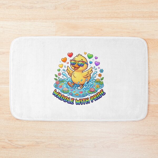 Item preview, Pride Duck Waddle With Rainbow Sunglasses And Hearts designed and sold by longngusuc.