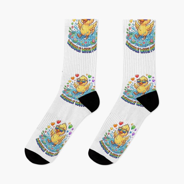 Item preview, Pride Duck Waddle With Rainbow Sunglasses And Hearts designed and sold by longngusuc.