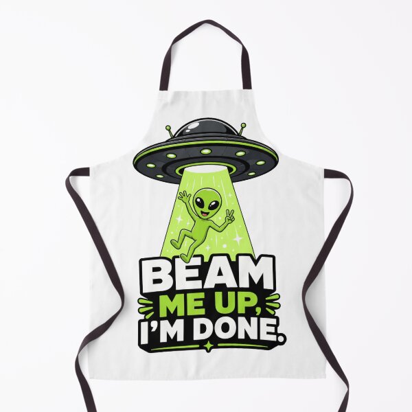 Item preview, Beam Me Up I'm Done - Funny Alien UFO Peace Sign designed and sold by MAF_Merch.