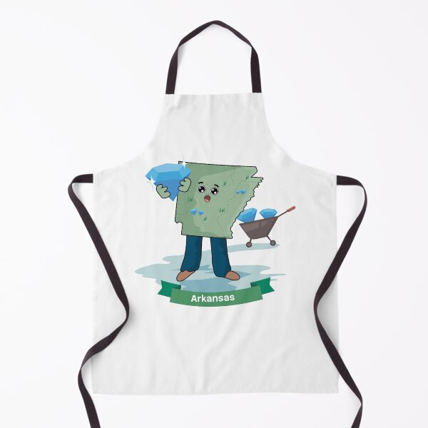 Item preview, Arkansas State Map Character with Blue Diamonds designed and sold by Travel.Art.
