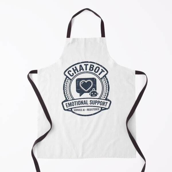 Item preview, Emotional Support With Chat Bot Funny AI Meme designed and sold by Yellowriversss.