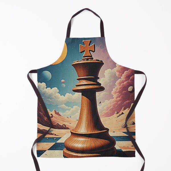 Item preview, King on a surreal chessboard landscape designed and sold by Mianku | Für das Leben.