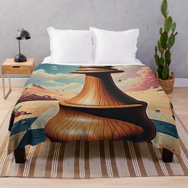 Item preview, King on a surreal chessboard landscape designed and sold by Mianku | Für das Leben.